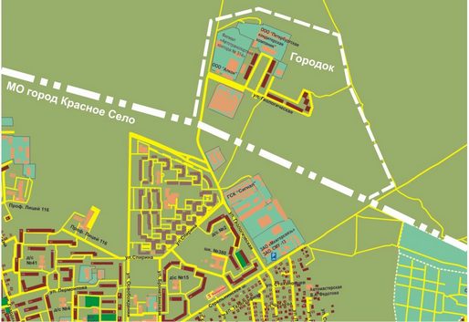 Карта красного села ленинградской области